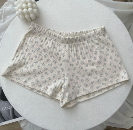 White Pajama Bottoms W/ Blue Bears